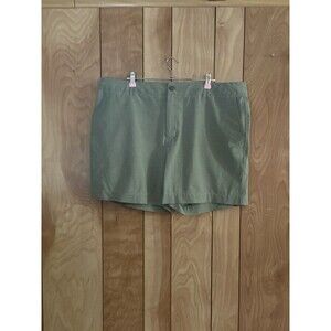 All Day Sports Shorts Mens Size 38 Olive Green Cargo Pockets Outdoor Hiking